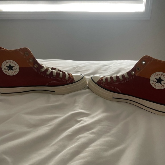 Red/brown converse NEW - Picture 2 of 5